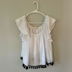 Pacsun off the shoulder white blouse